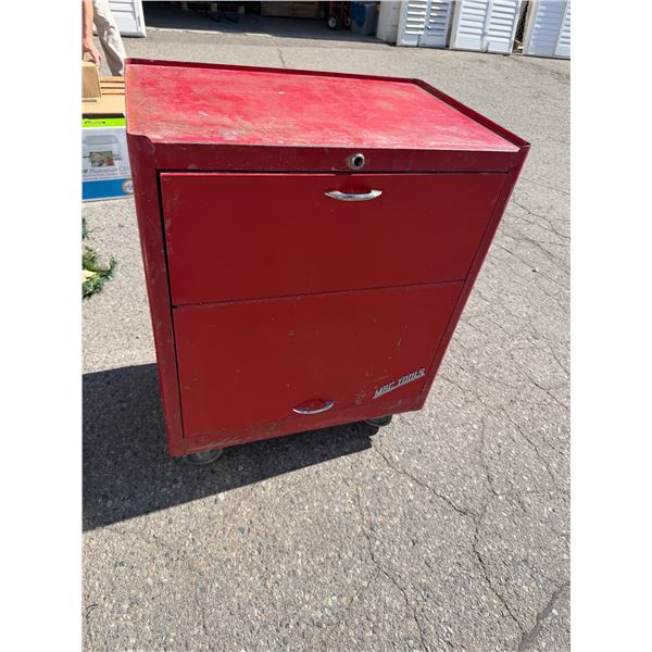 Vintage Mac Tools rolling metal toolbox 27" x 18" x 34" tall