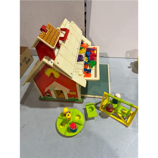 Vintage Fisher-Price play family school