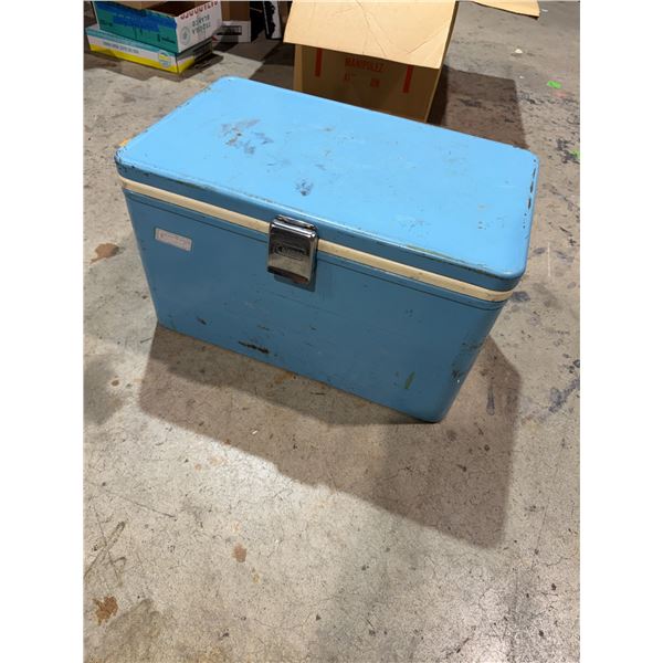 Vintage Coleman Blue Metal Cooler
