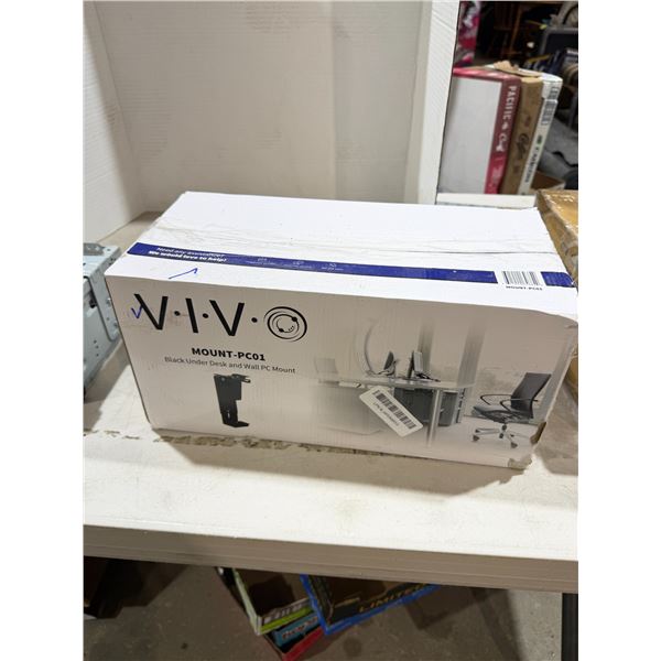 VIVO black under desk and wall PC mount