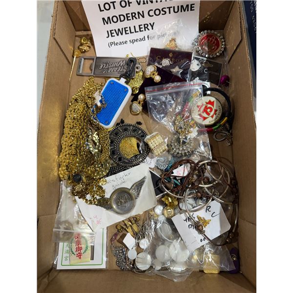 Assorted costume jewelry