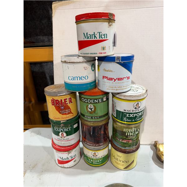 Tobacco tins