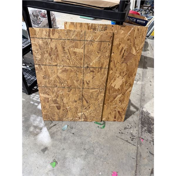 Two sheets of wood smaller measures 24" x 35"