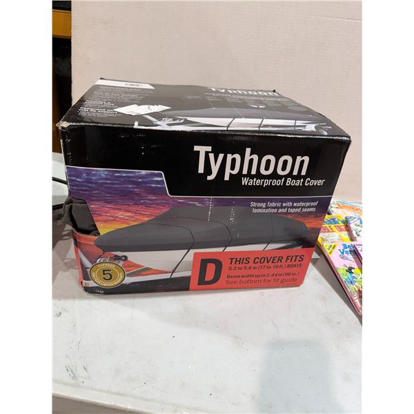Typhoon waterproof boat cover 17 to 19 foot boats