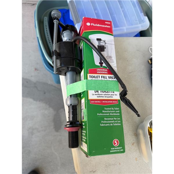 Toilet, fill valve