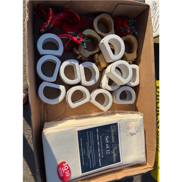 Napkin holders and napkins