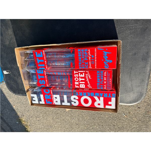 Strawberry, flavored frostbite ice pops must have valid ID