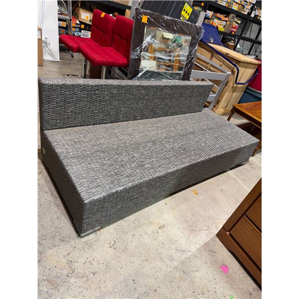 Patio couch no cushions 75 inches long