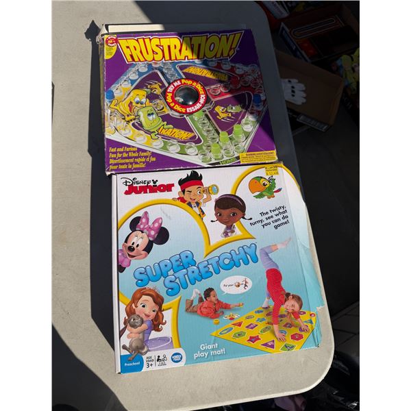 Frustration and Disney Junior super stretch game
