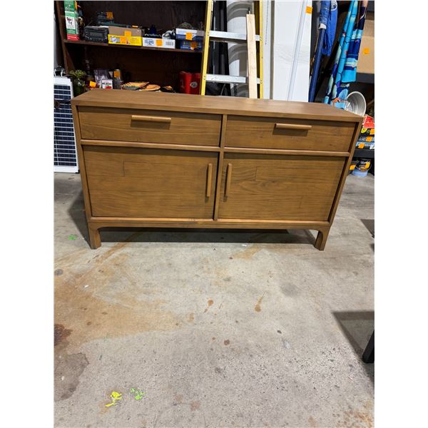 Sideboard 55" x 17 and three-quarter inches by 33 inches tall