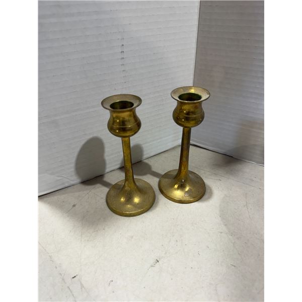 Brass candle holders