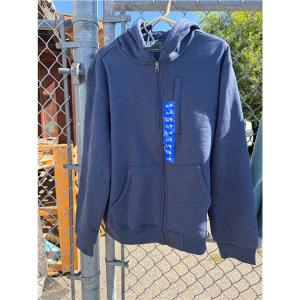 Zip up hoodie size large