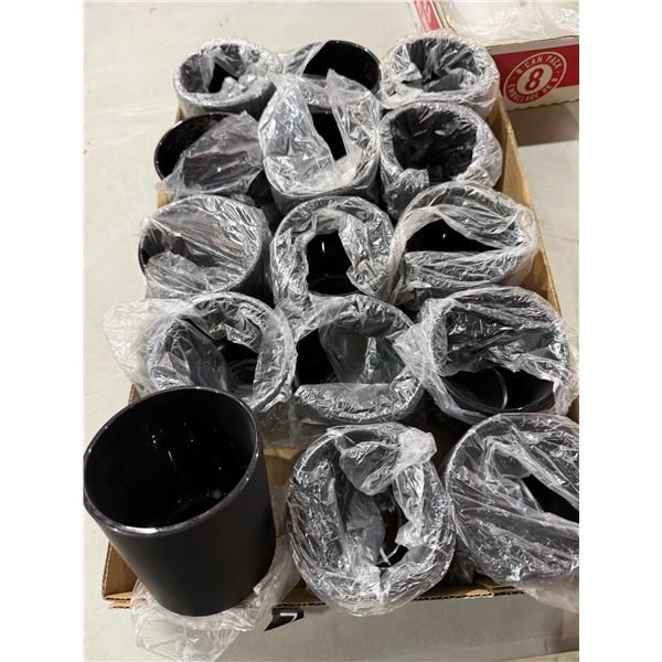 Black candle jars