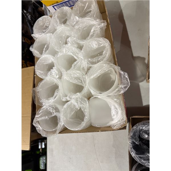 Smaller frosted candle jars