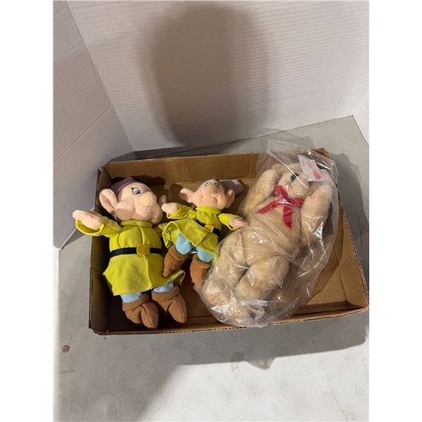 Walt Disney dwarfs and teddy bear