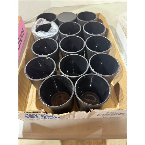 Black candle jars