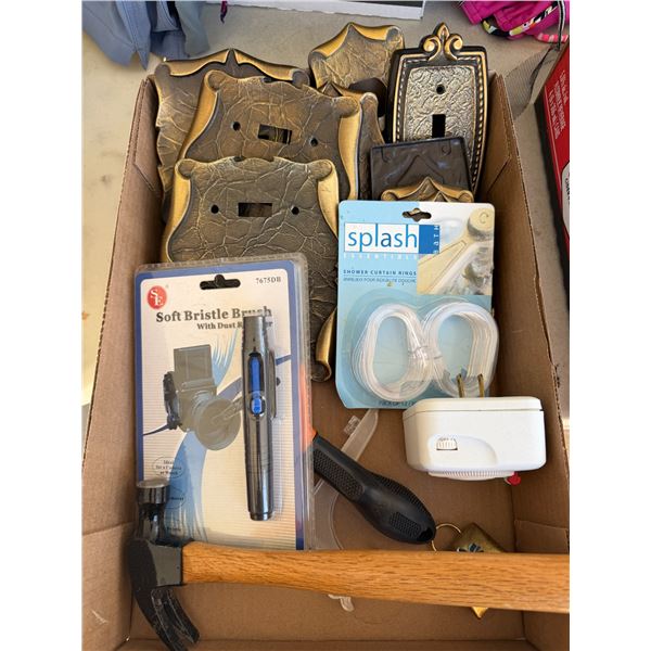 Electrical cover plate plates, soft, bristle, brush, shower, curtain, rings, timer hammer, etc.