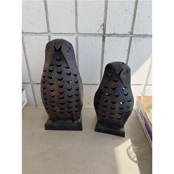 Owl candle  decor tall  is 12 inches