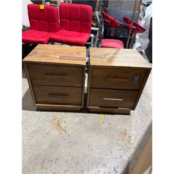 Pair of nightstands 21" x 17 1/2" x 24" tall