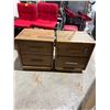 Image 1 : Pair of nightstands 21" x 17 1/2" x 24" tall