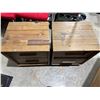 Image 2 : Pair of nightstands 21" x 17 1/2" x 24" tall