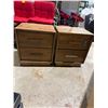 Image 3 : Pair of nightstands 21" x 17 1/2" x 24" tall