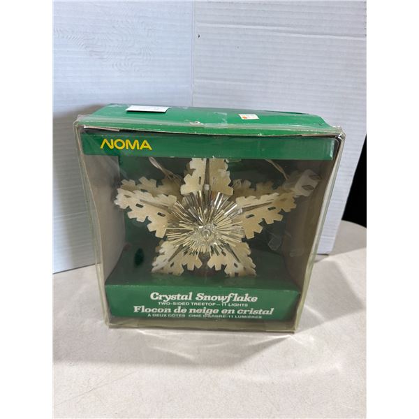 Vintage Noma xmas tree topper with lights