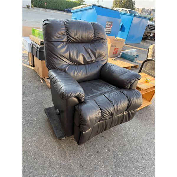 Leather recliner