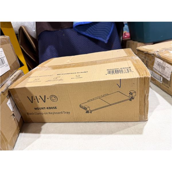 VIVO black clamp on keyboard tray
