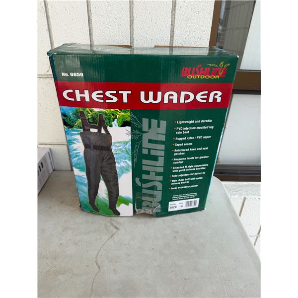 Chest waders size 10