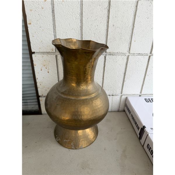 Copper vase 14 1/2" tall