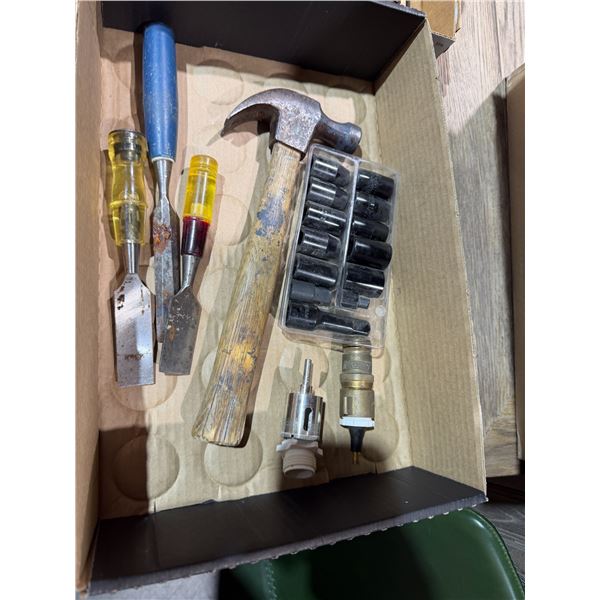 Sockets and chisels, etc.