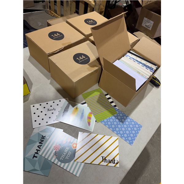 Blank and thank you cards five boxes