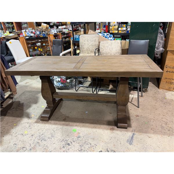 Accent/sofa/counter height, dining table 77" x 30" x 36" tall