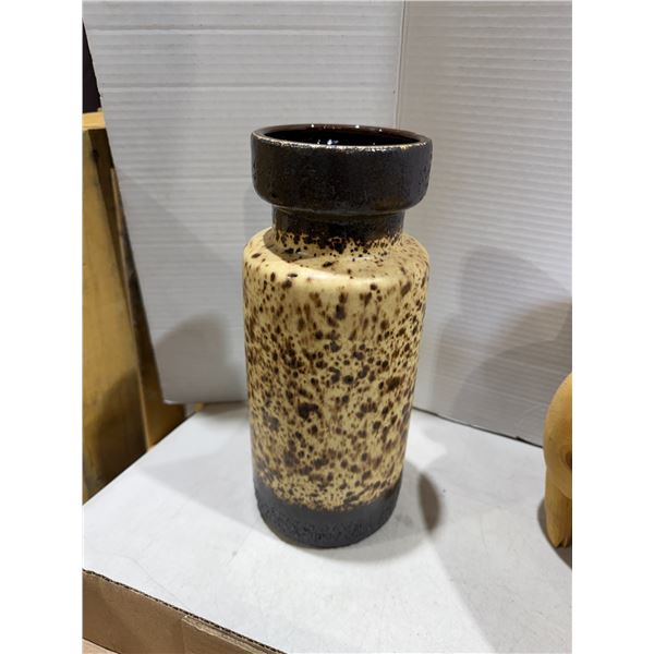 Pottery vase, West German 12 inches tall