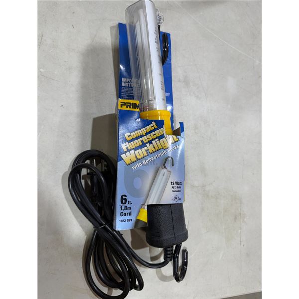 Compact fluorescent work light