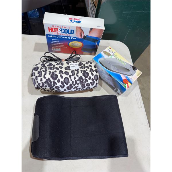 Heating pad, hot and cold, compress, travel, iron, and other item