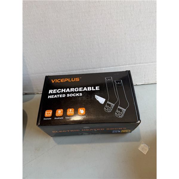 Rechargeable heated socks