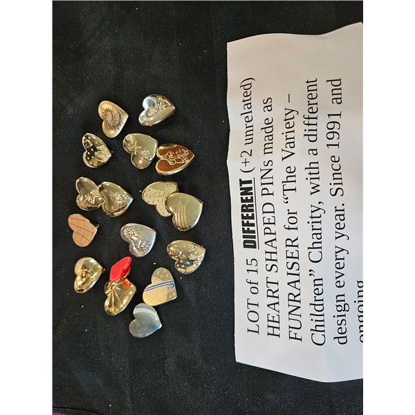 Heart Shaped pin "Variety Children Charity"