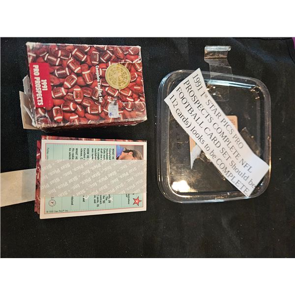1191 Prospects complete football card set
