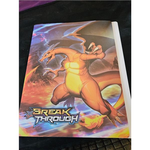 Pokemon book with cards