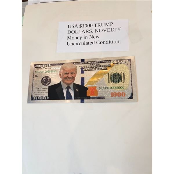 USA $100 novelty Trump dollars
