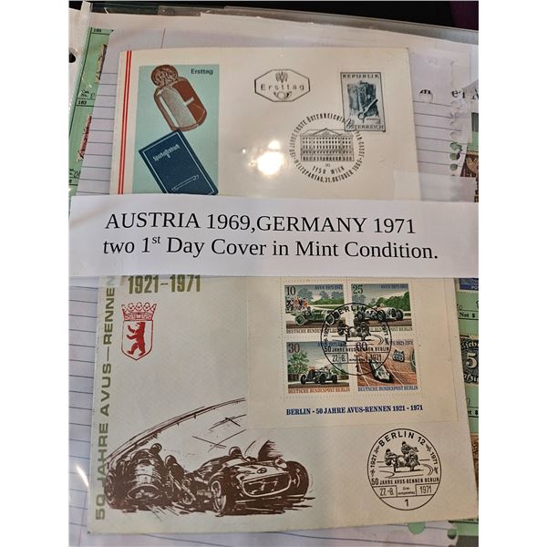 Austria & Germany postage\