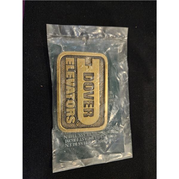 Dover Elevators Solid brass belt buckle