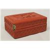 Image 1 : Chinese Red Carved Jewelry Box