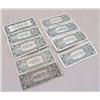Image 2 : 9 One Dollar Used Silver Certificates