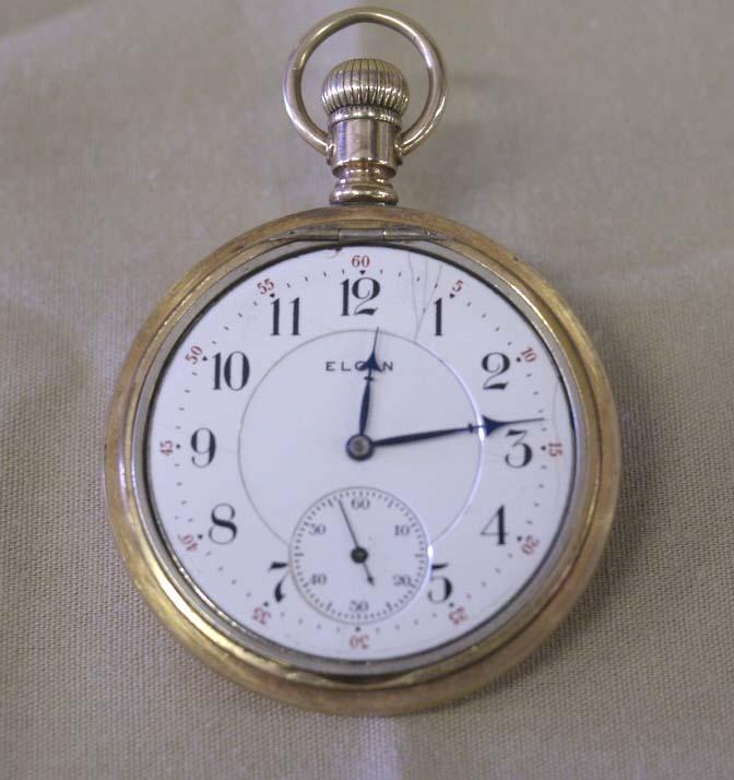 14kt Gold Filled Elgin Pocket Watch 17 Jewels