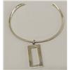 Image 2 : Sterling Silver Neck Bracelet With Pendant