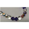 Image 2 : Cobalt Blue Crystal and Millefiori Bead Necklace