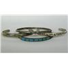 Image 1 : 4 Navajo Silver Cuff Bracelets